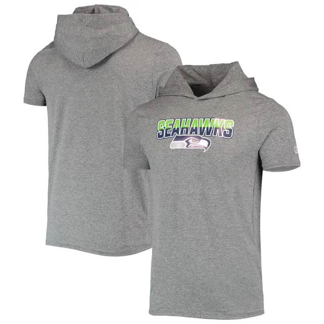 Lids Seattle Seahawks New Era Team Brushed Hoodie T-Shirt - Heathered Gray