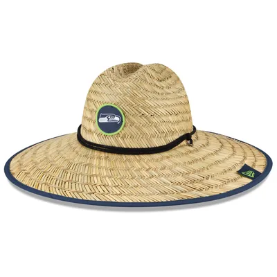 Seattle Seahawks New Era NFL Training Camp Official Straw Lifeguard Hat - Natural