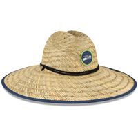 Men's New Era Natural Seattle Seahawks NFL Training Camp Official Straw Lifeguard Hat