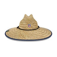 Men's New Era Natural Seattle Seahawks NFL Training Camp Official Straw Lifeguard Hat