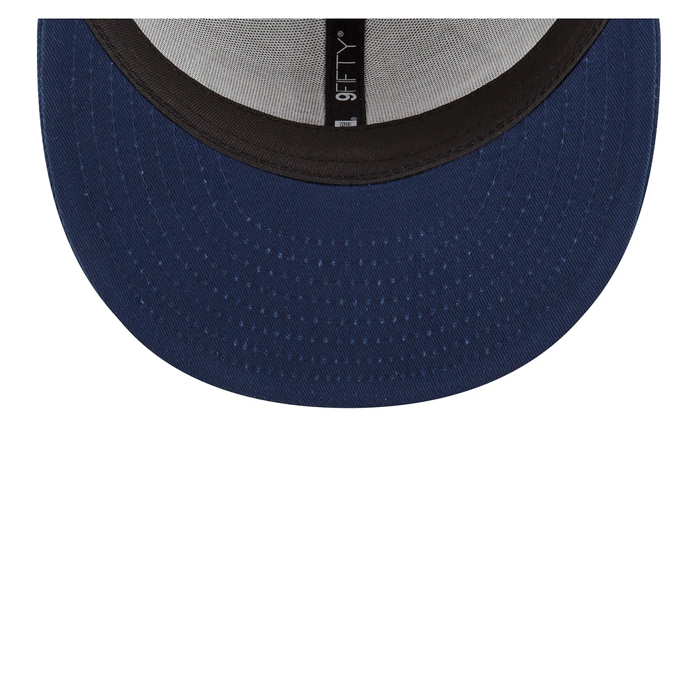 Men's New Era Navy Seattle Seahawks 2022 Sideline - 9FIFTY Ink Dye Snapback Hat