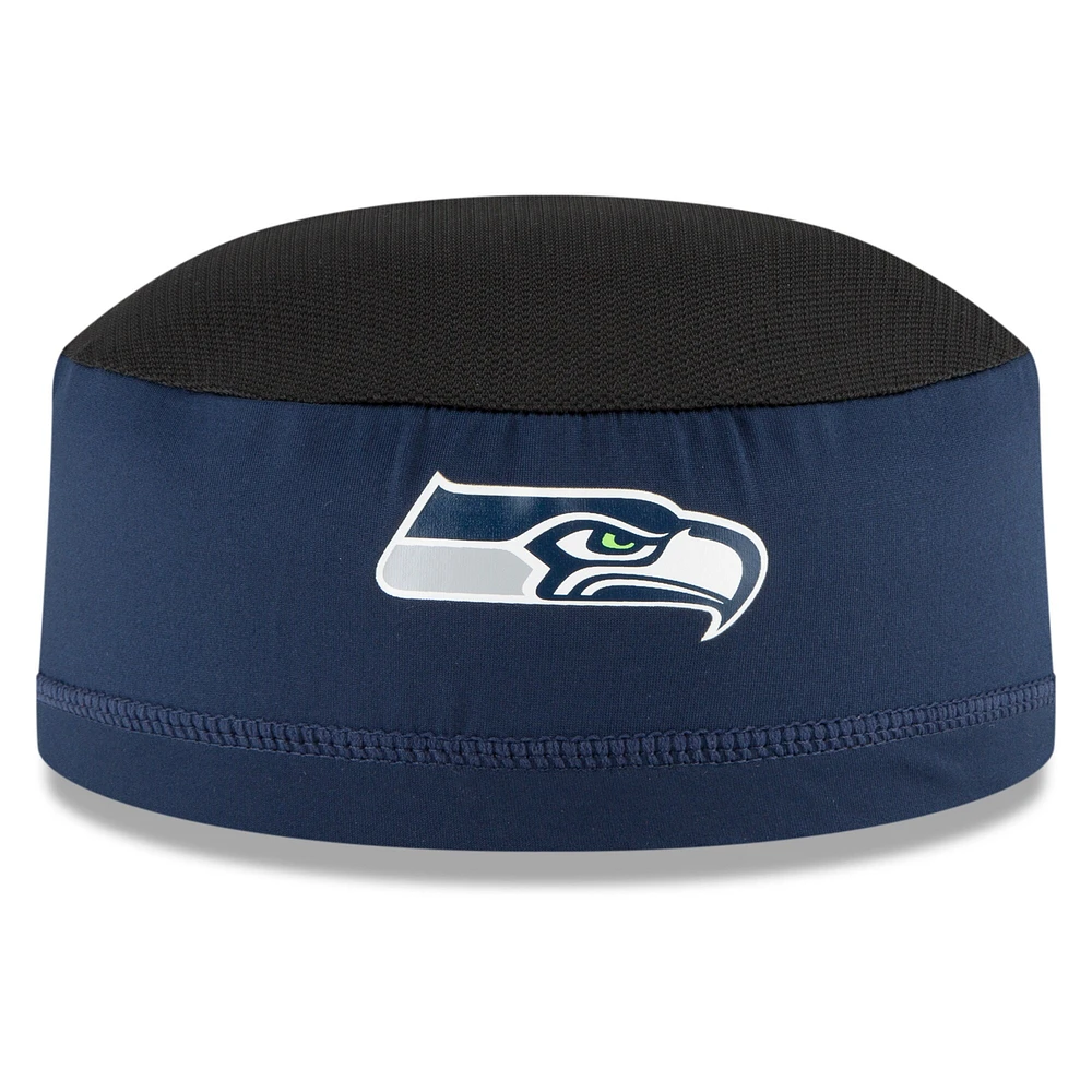 Casquette Skully d'entraînement Seattle Seahawks NFL New Era pour homme, bleu marine