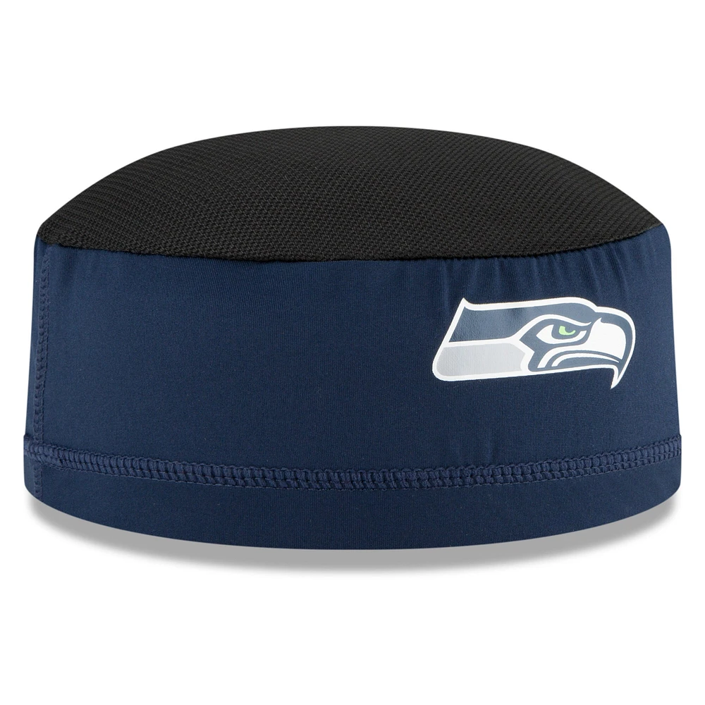 Casquette Skully d'entraînement Seattle Seahawks NFL New Era pour homme, bleu marine