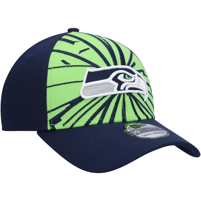 New Era Men's New Era College Navy/Neon Green Seattle Seahawks