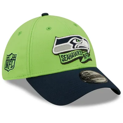 Men's New Era Neon Green Seattle Seahawks Core Classic 2.0 9TWENTY  Adjustable Hat - OSFA 