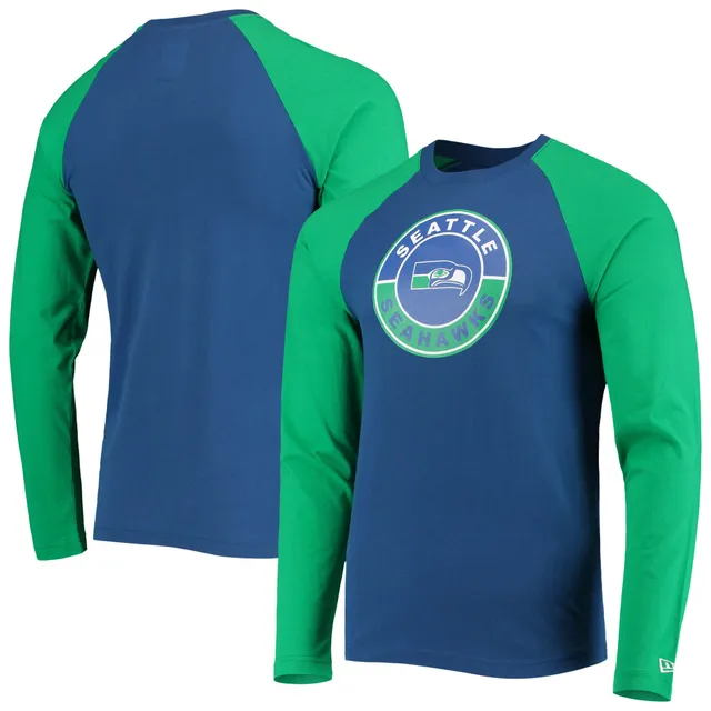 Seattle Seahawks Nike Dri-Fit Raglan Crew Sweatshirt - Mens