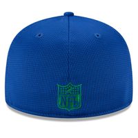 Men's New Era Royal Seattle Seahawks 2021 NFL Sideline Home Historic Logo  59FIFTY Fitted Hat