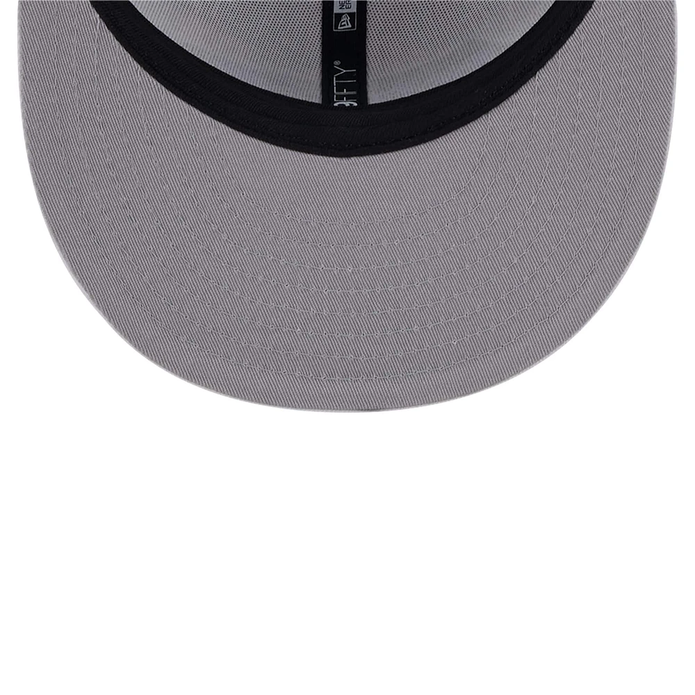 Men's New Era Seattle Seahawks Main White on White 9FIFTY Snapback Hat