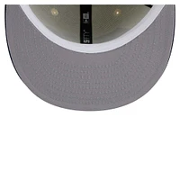 Men's New Era  White/College Navy Seattle Seahawks Main 59FIFTY Fitted Hat