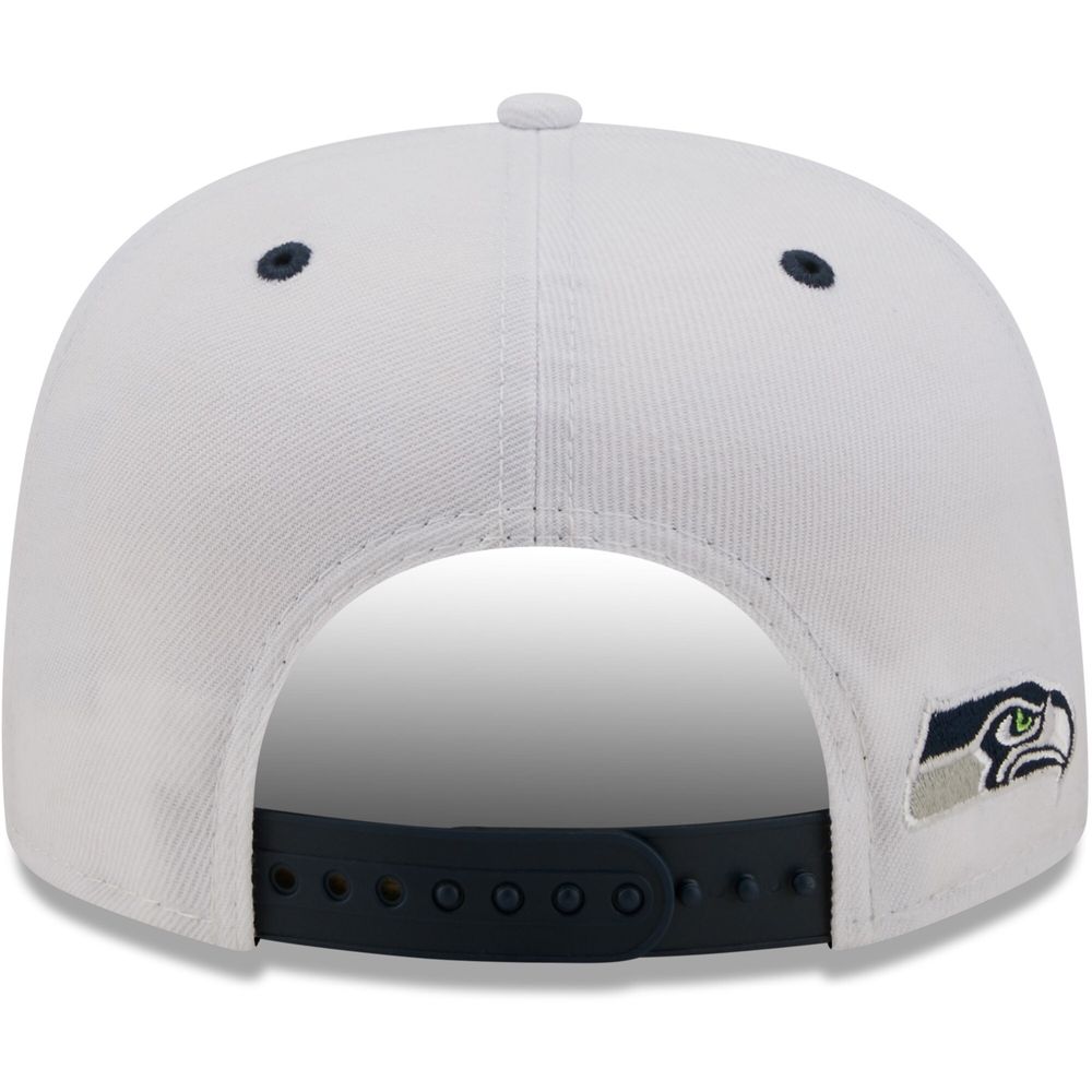 Women's New Era White/College Navy Seattle Seahawks Plus Size