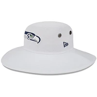 Chapeau bob panama New Era Seattle Seahawks 2023 NFL Training Camp blanc pour homme