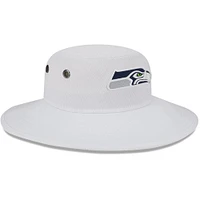 Chapeau bob panama New Era Seattle Seahawks 2023 NFL Training Camp blanc pour homme