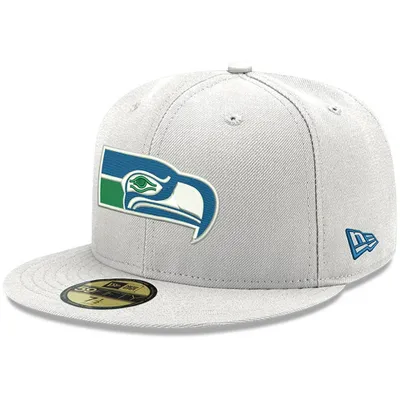 Men's New Era Royal Seattle Seahawks Historic Logo Knit Trapper Hat