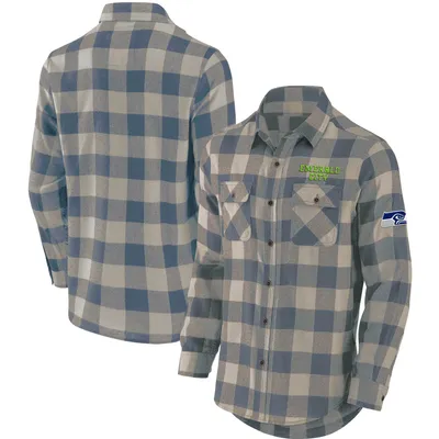 Carolina Panthers NFL x Darius Rucker Collection by Fanatics Flannel Long  Sleeve Button-Up Shirt - Black