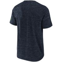 Men's NFL x Darius Rucker Collection by Fanatics College Navy Seattle Seahawks Slub Henley T-Shirt