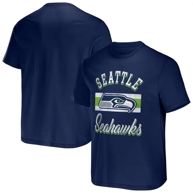 Men's NFL x Darius Rucker Collection by Fanatics White Seattle Seahawks Football Striped T-Shirt Size: Small