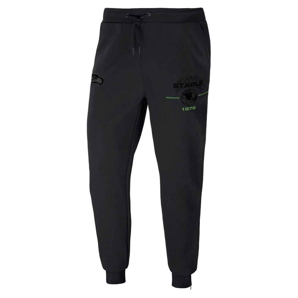 Lids Seattle Seahawks NFL x Staple Globe Fleece Pants - Black