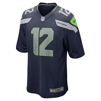 Men's Nike 12s College Navy Seattle Seahawks Game Team Jersey