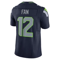 Men's Nike 12s Navy Seattle Seahawks Vapor F.U.S.E. Limited Jersey