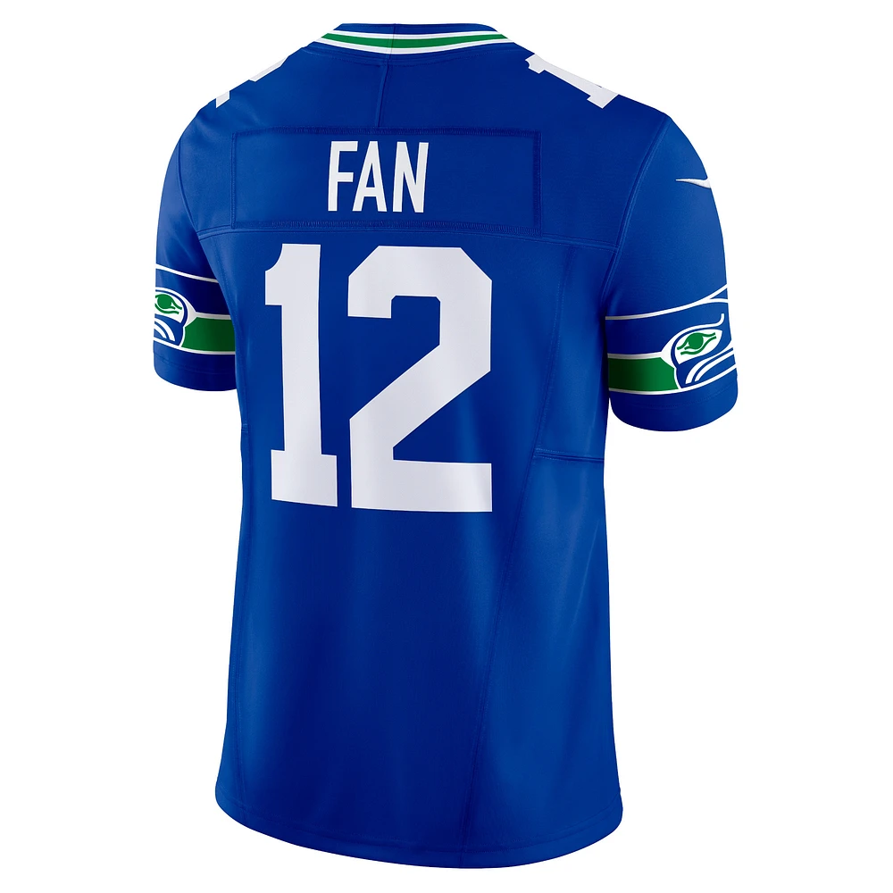 Men's Nike 12th Fan Royal Seattle Seahawks Vapor F.U.S.E. Limited Jersey