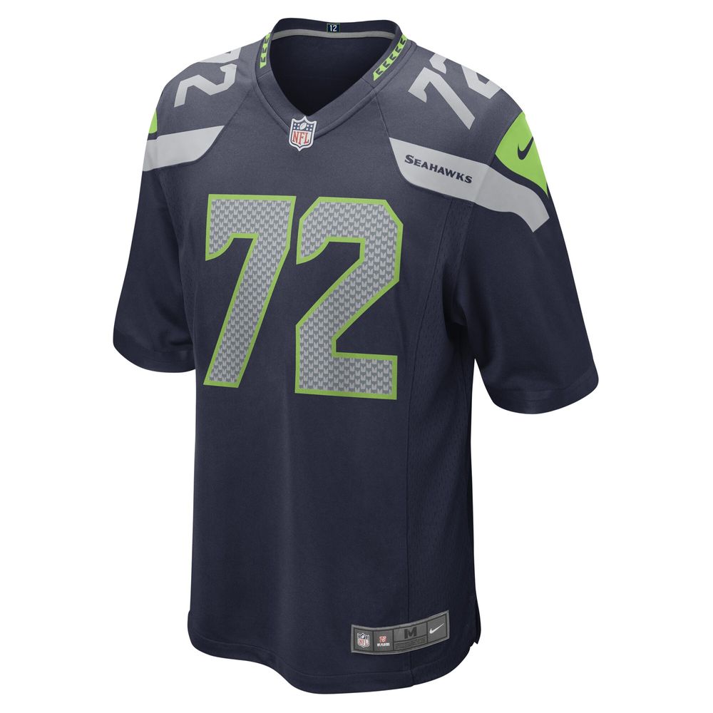 Men's Nike Abraham Lucas College Navy Seattle Seahawks Game Player Jersey