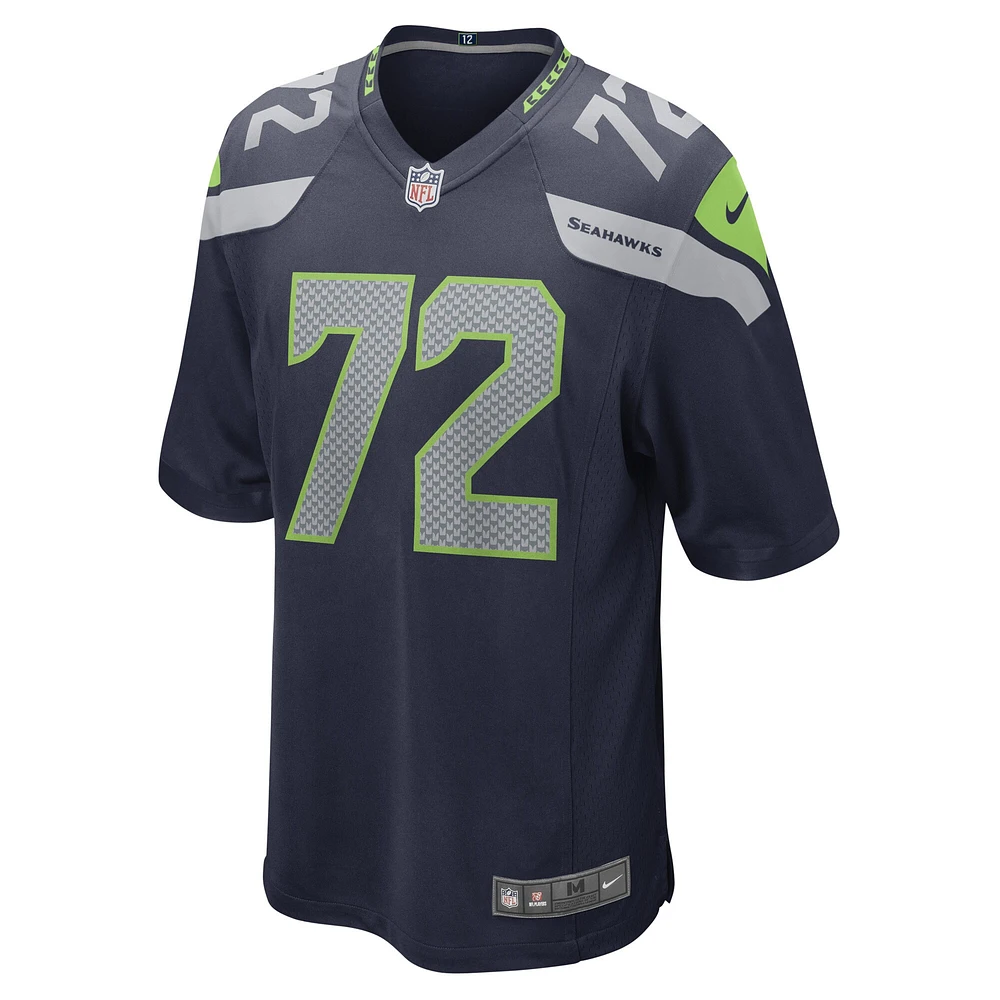 Men's Nike Abraham Lucas College Navy Seattle Seahawks Game Player Jersey