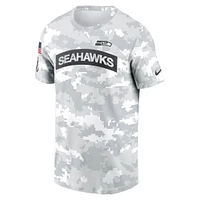 T-shirt Nike Arctic Camo Seattle Seahawks 2024 Salute To Service Performance pour homme