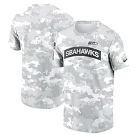 T-shirt Nike Arctic Camo Seattle Seahawks 2024 Salute To Service Performance pour homme