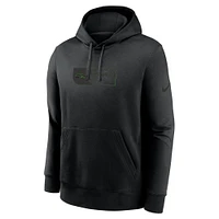 Men's Nike Black Seattle Seahawks Edge Pack French Terry Club Pullover Hoodie