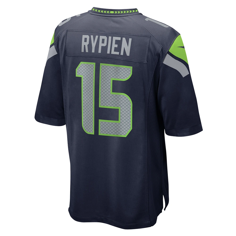 Men's Nike Brett Rypien College Navy Seattle Seahawks Team Game Jersey