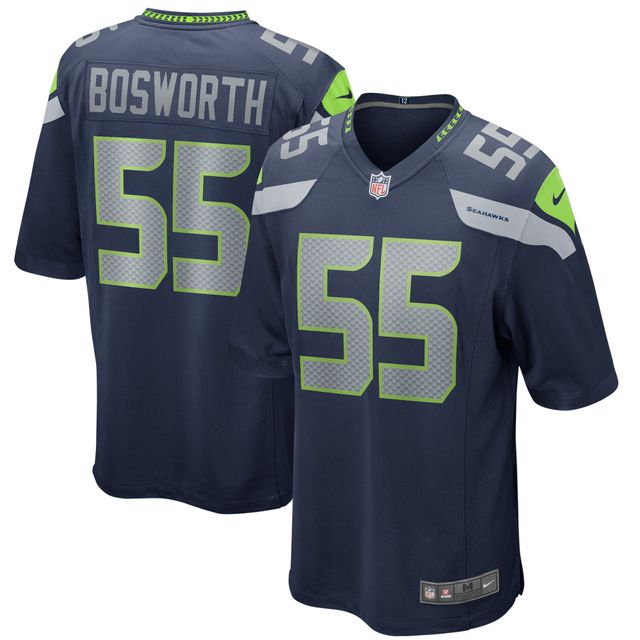 Maillot de joueur retraité Nike Brian Bosworth College Navy des Seattle Seahawks pour hommes