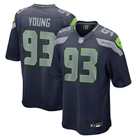 Maillot de match Nike Cameron Young College bleu marine pour homme des Seattle Seahawks