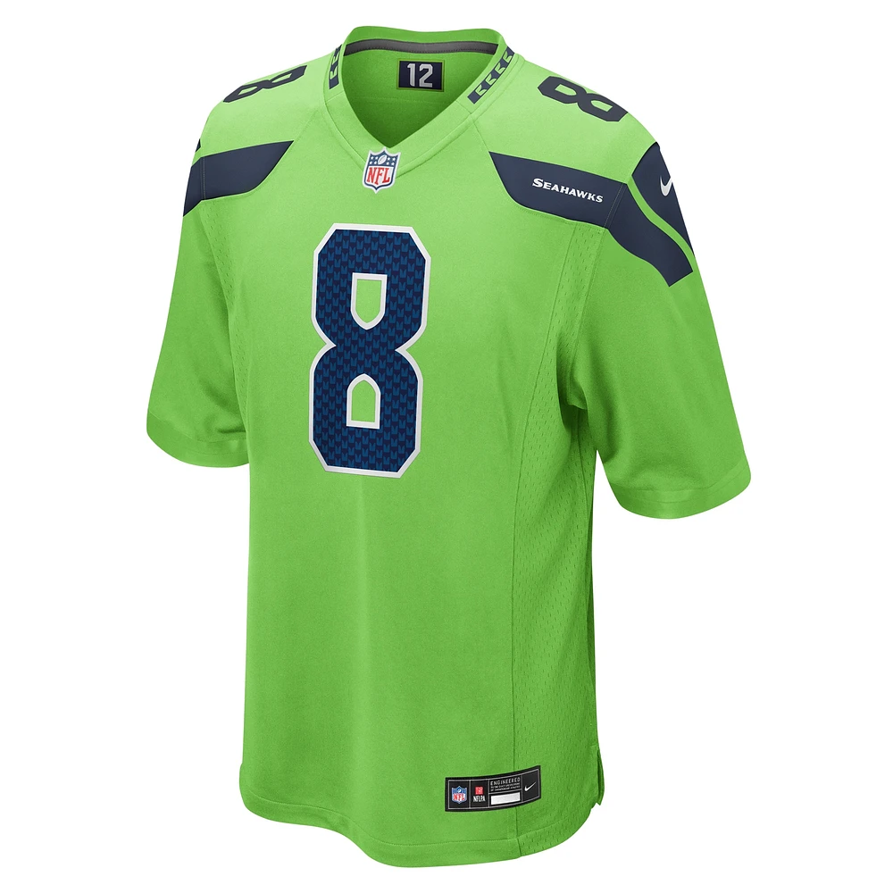 Men's Nike Coby Bryant Neon Green Seattle Seahawks  Game Jersey