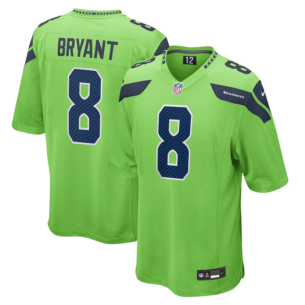 Men's Nike Coby Bryant Neon Green Seattle Seahawks  Game Jersey