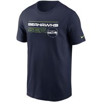 Men's Nike College Navy Seattle Seahawks Broadcast Essential T-Shirt