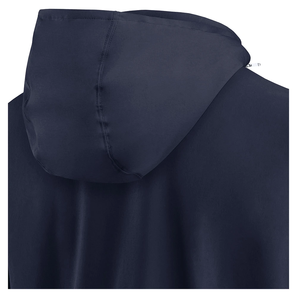 Veste d'entraîneur à demi-zip Nike College Navy pour homme des Seattle Seahawks