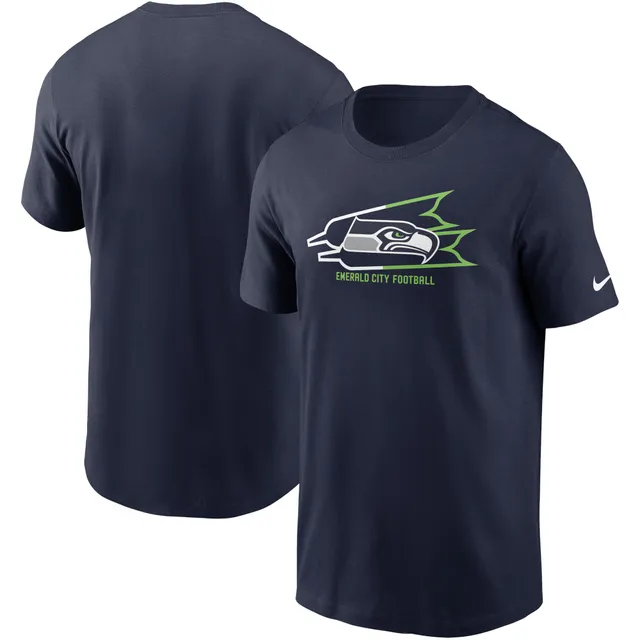 Seattle Seahawks Nike Team Slogan Long Sleeve T-Shirt - College Navy