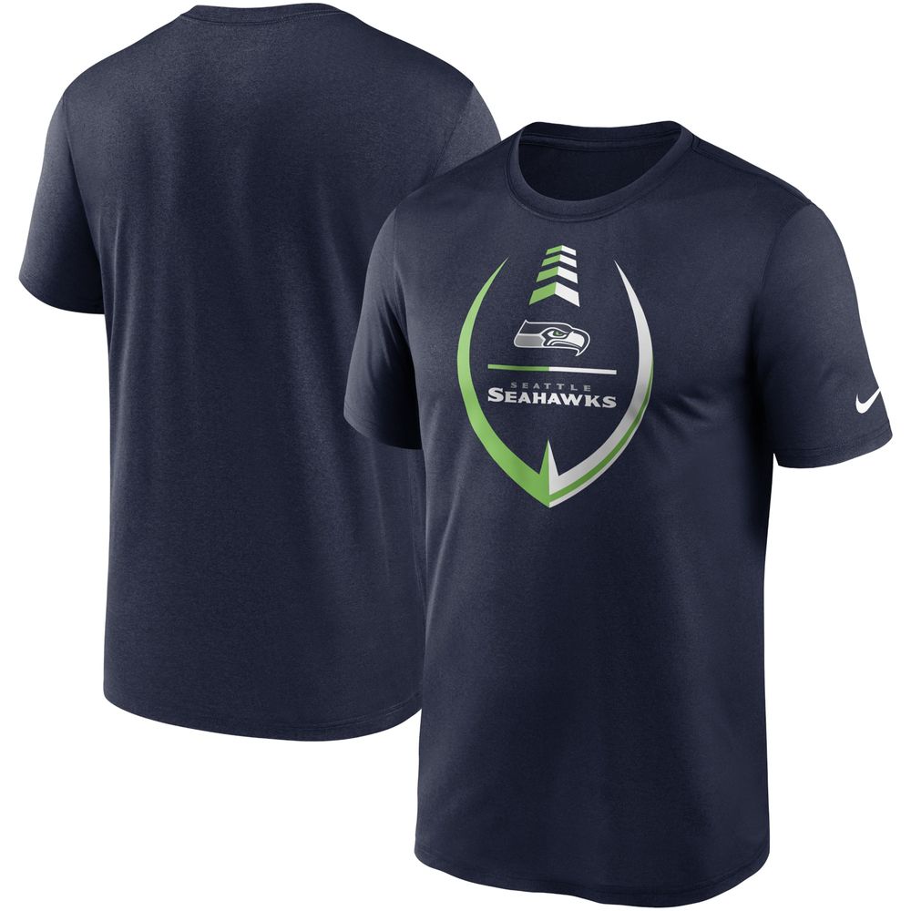 Men's Nike College Navy Seattle Seahawks Icon Legend Performance T-Shirt