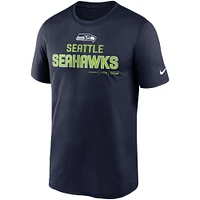 Men's Nike College Navy Seattle Seahawks Legend Community Performance T-Shirt