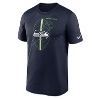 T-shirt Nike College Navy Seattle Seahawks Legend Icon Performance pour homme