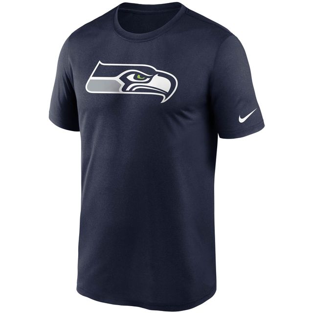 T-shirt Nike College Navy Seattle Seahawks Logo Essential Legend Performance pour homme