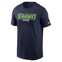 Men's Nike College Navy Seattle Seahawks Muscle T-Shirt