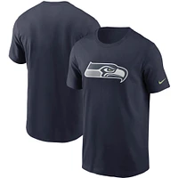 T-shirt avec logo principal des Seattle Seahawks Nike College Navy pour homme