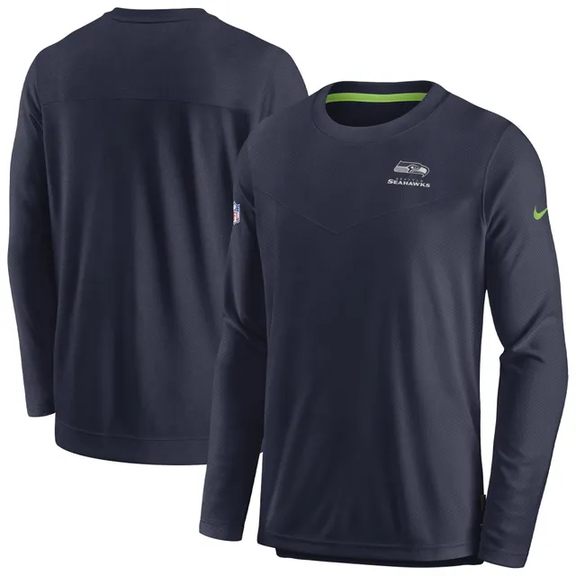 Nike Men's Dri-Fit Sideline Velocity (NFL Seattle Seahawks) Long-Sleeve T-Shirt in Blue, Size: Small | 00KX41S78-078