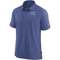 Polo de performance Nike College Navy Seattle Seahawks Sideline Lockup pour hommes