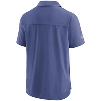 Men's Nike College Navy Seattle Seahawks Sideline Lockup Performance Polo