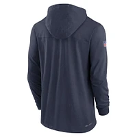 Men's Nike College Navy Seattle Seahawks Sideline Pop Performance - Pullover Hoodie