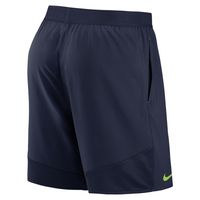 Men's Nike College Navy Seattle Seahawks Stretch Woven Shorts