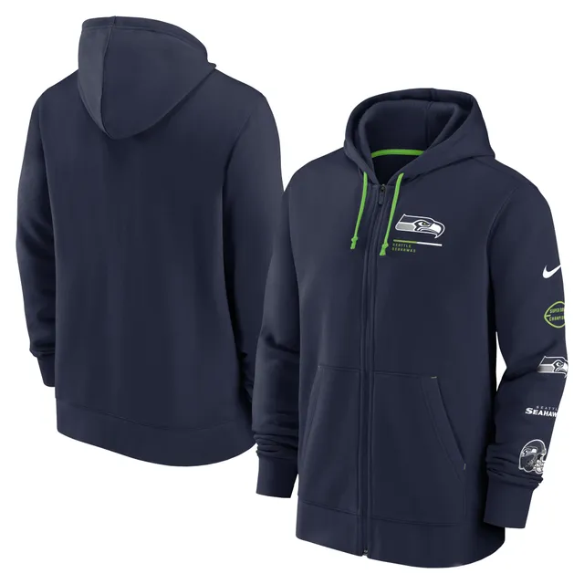 NFL Seattle Seahawks Navy Green Camo Pullover Hoodie