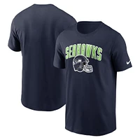 T-shirt Nike College Navy Seattle Seahawks Team Athletic pour homme